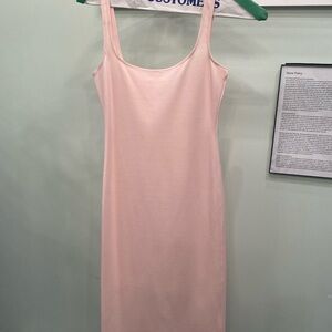 Elegant Pink Sleeveless Dress